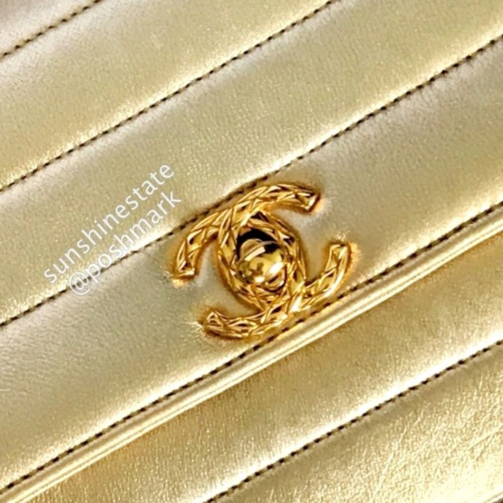 Chanel Mini Flap Bag Gold crossbody / shoulder bag - Picture 5 of 5